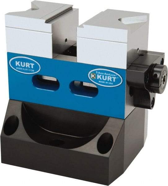 Kurt - 1 Piece Vise Riser - Aluminum, 5" Long, 4-3/4" Wide, 2-11/16" High - USA Tool & Supply