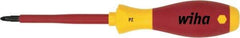 Wiha - #0 Point, 60mm Blade Length Posidrive Screwdriver - 164mm OAL - USA Tool & Supply