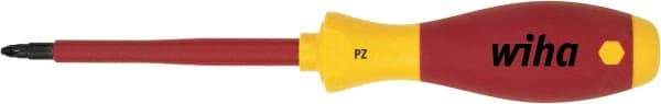 Wiha - #3 Point, 150mm Blade Length Posidrive Screwdriver - 324mm OAL - USA Tool & Supply