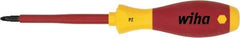 Wiha - #1 Point, 80mm Blade Length Posidrive Screwdriver - 191mm OAL - USA Tool & Supply