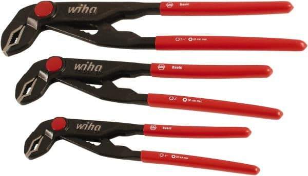 Wiha - 3 Piece Insulated Plier Set - Comes in Box - USA Tool & Supply