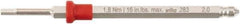 Wiha - 2mm Hex Screwdriver Bit - 6mm Drive, 75mm OAL - USA Tool & Supply