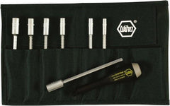 Wiha - 8 Piece 5 to 10mm Nutdriver Set - Solid Shaft, ESD Safe Handle - USA Tool & Supply