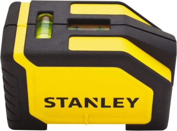 Stanley - 1 Beam 15' Max Range Alignment Laser - Red Beam, 1/8" at 10' Accuracy, 9" Long x 7-1/2" Wide x 2" High, Battery Included - USA Tool & Supply