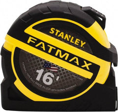 Stanley - 16' x 1-1/4" Tape Measure - 1/16" Graduation - USA Tool & Supply