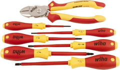 Wiha - 7 Piece Insulated Driver & Bicut Hand Tool Set - Comes in Clamshell - USA Tool & Supply