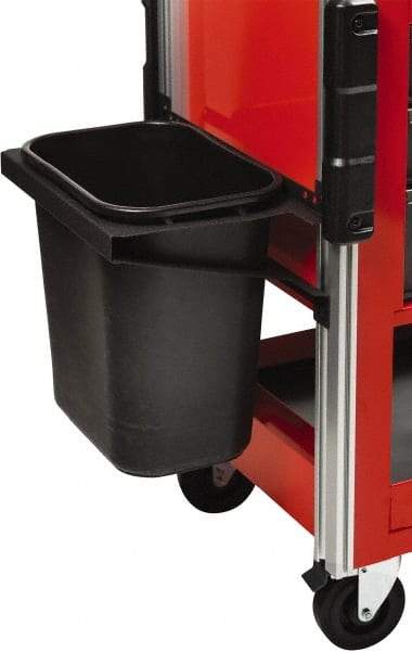 Proto - Tool Box Plastic Trash Can Holder - 19-1/2" Wide x 11-1/2" Deep x 7" High, Black, For JUC3743-3SG, JUC1834-SG-LK, JUC1834-5SG-SC - USA Tool & Supply