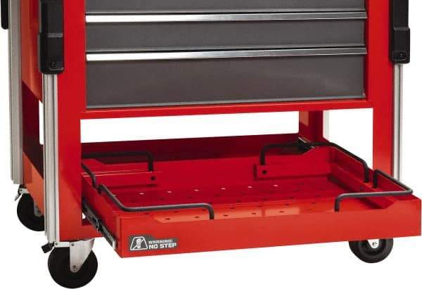 Proto - Tool Box Plastic Utility Cart Pull Out Tray - 31-1/4" Wide x 20" Deep x 3-1/4" High, Black, For JUC3743-3SG, JUC1834-SG-LK, JUC1834-5SG-SC - USA Tool & Supply