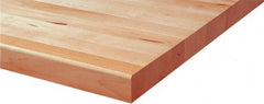 Proto - Tool Box Wood Worktop - 79" Wide x 82-1/2" Deep x 2-3/16" High, Brown, For 79" Wide Roller Cabinets - USA Tool & Supply