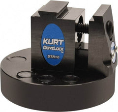 Kurt - 1" Jaw Width, 2" High x 2.69" Long x 2-11/16" Wide Dovetail Reversible Vise - For Use with 4 & 5 Axis Workholding Systems - USA Tool & Supply