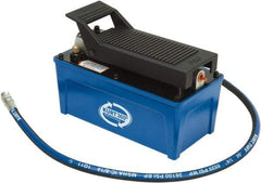 Kurt - 5,000 psi Hydraulic Pump & Jack - 127 Cu In Oil Capacity, Use with Double & Single Acting Cylinders, Advance, Hold & Retract - USA Tool & Supply
