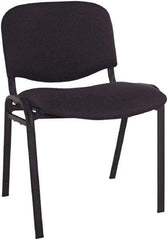 ALERA - Acrylic Black Stacking Chair - Black Frame, 19-3/4" Wide x 21" Deep x 30-3/8" High - USA Tool & Supply