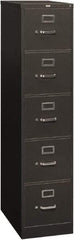 Hon - 15" Wide x 60" High x 26-1/2" Deep, 5 Drawer Vertical File - Steel, Charcoal - USA Tool & Supply
