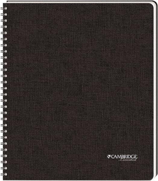 Cambridge Limited - 96 Sheet, 8-1/2 x 11", Legal (Style) Hardbound Notebook - Black - USA Tool & Supply