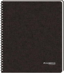 Cambridge Limited - 96 Sheet, 8-1/2 x 11", Legal (Style) Hardbound Notebook - Black - USA Tool & Supply