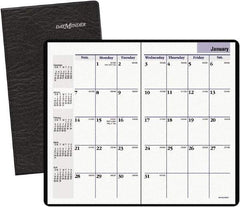 DayMinder - 24 Sheet, 8-1/8 x 10-7/8", Monthly Planner - Black - USA Tool & Supply