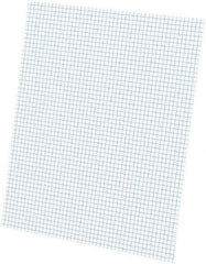 AMPAD - 50 Sheet, 6-5/8 x 9-1/8", Quadrille Quadrille Pads - White - USA Tool & Supply