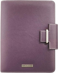 DayRunner - 32 Sheet, 5-1/2 x 8-1/2", Refillable Planner - Eggplant - USA Tool & Supply