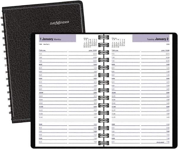 DayMinder - 312 Sheet, 11 x 17", Accounting Book - Black - USA Tool & Supply