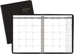 AT-A-GLANCE - 24 Sheet, 8-1/2 x 11", Monthly Planner - Black - USA Tool & Supply