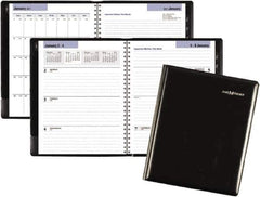 DayMinder - 26 Sheet, 6-7/8 x 8-3/4", Weekly/Monthly Planner - Black - USA Tool & Supply