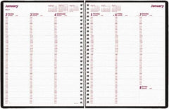 Brownline - 26 Sheet, 3-1/4 x 6-1/4", Weekly Planner - Black - USA Tool & Supply