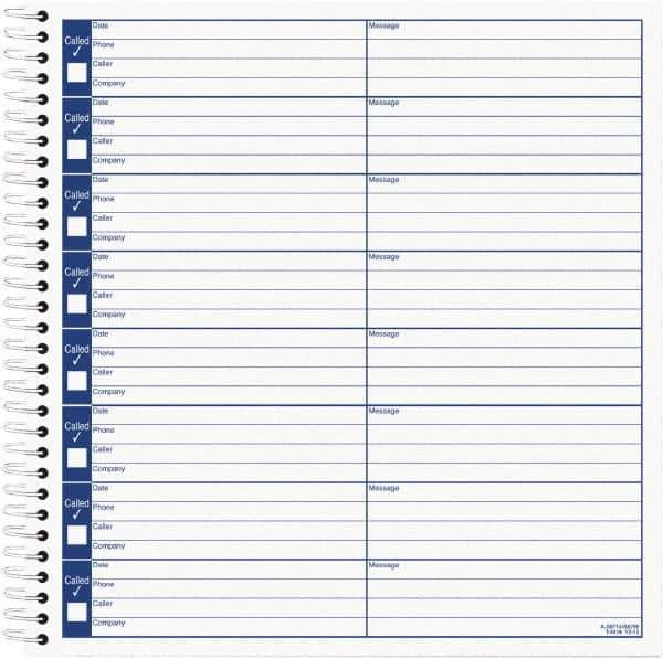 TOPS - 800 Sheet, 15-1/2 x 22-3/4", Log Book - White - USA Tool & Supply