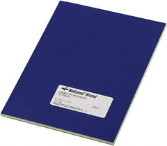 National Brand - 60 Sheet, 12-1/4 x 26", Narrow Chemistry Notebook - Blue - USA Tool & Supply