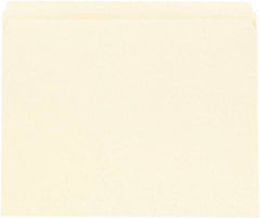 UNIVERSAL - 8-1/2 x 11", Letter Size, Manila, File Folders with Top Tab - 11 Point Stock, Straight Tab Cut Location - USA Tool & Supply