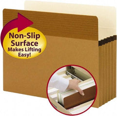 SMEAD - 8-1/2 x 11", Letter Size, Redrope, Pocket Folders - Straight Tab Cut Location - USA Tool & Supply