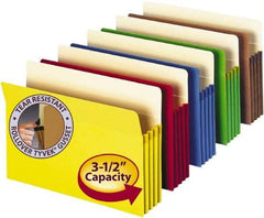 SMEAD - 9-1/2 x 14-1/2", Legal, Assorted Colors, Expansion Folders - Straight Tab Cut Location - USA Tool & Supply