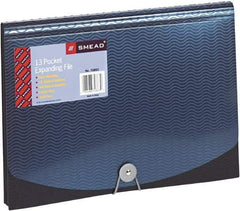 SMEAD - 8-1/2 x 11", Letter Size, Black/Blue, Expansion Folders - USA Tool & Supply
