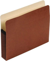 Pendaflex - 8-1/2 x 11", Letter Size, Brown, 5-1/4" Expanding Wallet - Straight Tab Cut Location - USA Tool & Supply