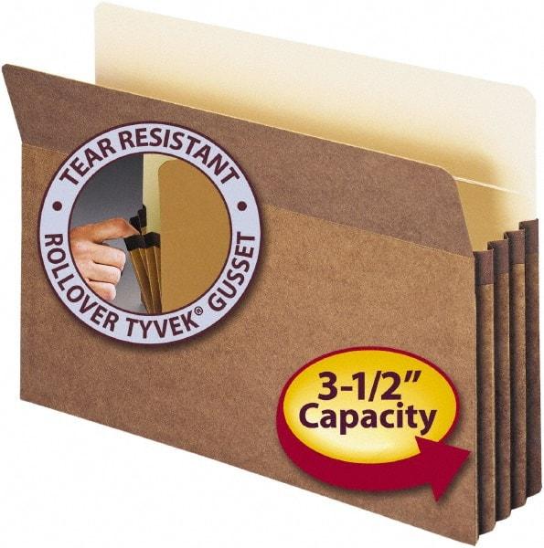 SMEAD - 9-1/2 x 14-1/2", Legal, Redrope, Expansion Folders - 11 Point Stock, Straight Tab Cut Location - USA Tool & Supply