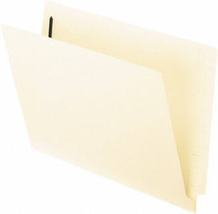 Pendaflex - 8-1/2 x 11", Letter Size, Manila, File Folders with End Tab - 11 Point Stock, Straight Tab Cut Location - USA Tool & Supply