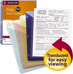 SMEAD - 8-1/2 x 11", Letter Size, Assorted Colors, Classification Folders with End Tab Fastener - USA Tool & Supply