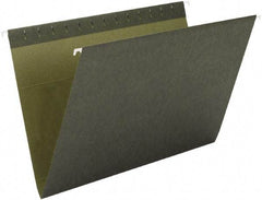 SMEAD - 8-1/2 x 11", Letter Size, Standard Green, Hanging File Folder - 11 Point Stock - USA Tool & Supply