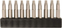 Wiha - 4mm Drive T10 Torx Screwdriver Bit - 28mm OAL - USA Tool & Supply