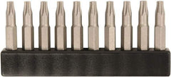 Wiha - Micro Bit (4mm) Drive T9 Torx Screwdriver Bit - 28mm OAL - USA Tool & Supply