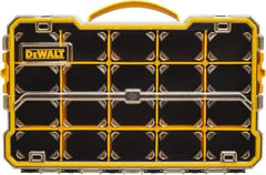 DeWALT - 11" Wide x 2-7/8" High x 17-3/8" Deep, Small Parts Compartment Box - Plastic Frame, 20 Compartments, 2-7/8" High Bin - USA Tool & Supply