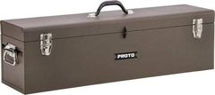 Proto - Hip-Roof Tool Box - 19" Wide x 7" Deep x 7" High, Steel, Red - USA Tool & Supply