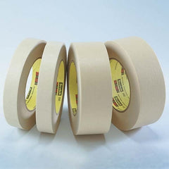 3M - 1/8" Wide x 60 Yd Long x 6.3 mil Tan Crepe Paper Masking Tape - USA Tool & Supply