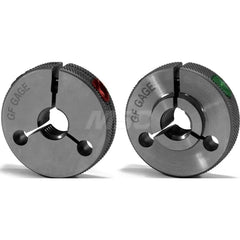 Ring Pipe Thread Gages; Thread Size: 1/4-19; Classification: System A; Calibrated: No; Traceability Certification Included: Certificate of Compliance; Thread Type: BSPP; Additional Information: Set: 2 Pc.; Go ™No ™Go: Go/No Go; Thread Size (Inch): 1/4-19