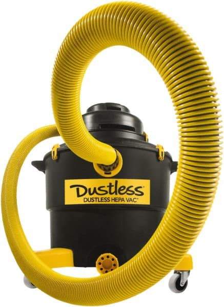 Dustless Technologies - 16 Gal, Plastic Tank, Vacuum - 5 hp, 11.5 Amps - USA Tool & Supply