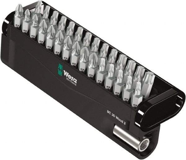 Wera - Posidriv Bit Set - 1/4" Drive - USA Tool & Supply