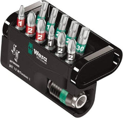 Wera - Posidriv Bit Set - 1/4" Drive - USA Tool & Supply