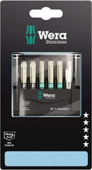 Wera - Posidriv Bit Set - 1/4" Drive - USA Tool & Supply