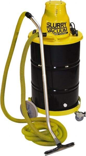 Dustless Technologies - 55 Gal, Steel Tank, Wet, Slurry Vacuum Cleaner - 12.6 Amps - USA Tool & Supply