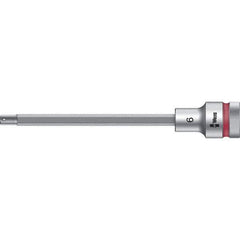 Wera - 1/2" Drive, 6mm Hex Bit Socket - 5-33/64" OAL - USA Tool & Supply