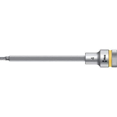 Wera - 1/2" Drive, 4mm Hex Bit Socket - 5-33/64" OAL - USA Tool & Supply